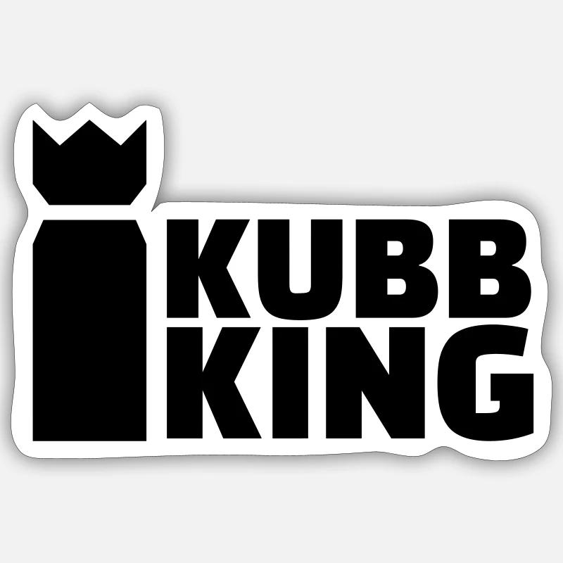 Kubb - Sticker Größe S (10 x 10 cm) - Mattweiß