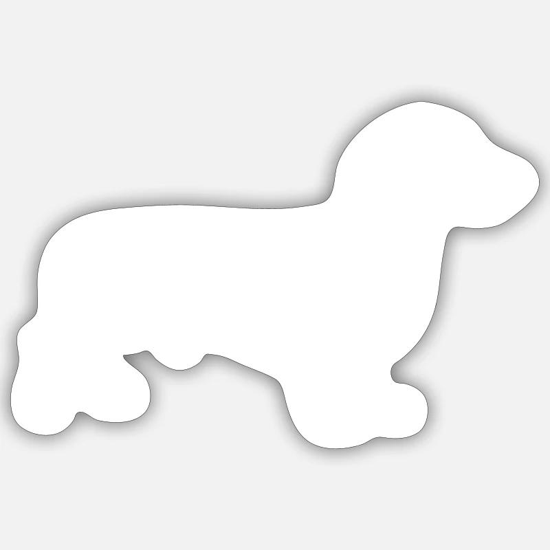 Dachshund - Sticker size S (10 x 10 cm) - white matte