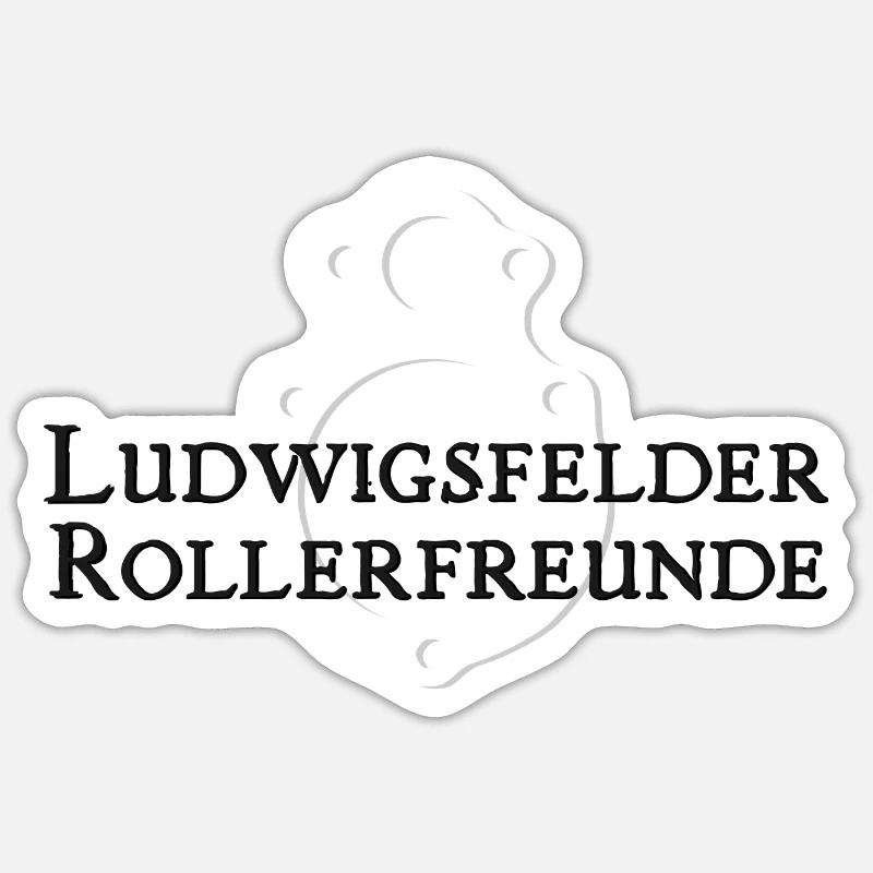 IWL Ludwigsfelde Roller Wiesel Berlin Troll - Sticker Größe S (10 x 10 cm) - Mattweiß
