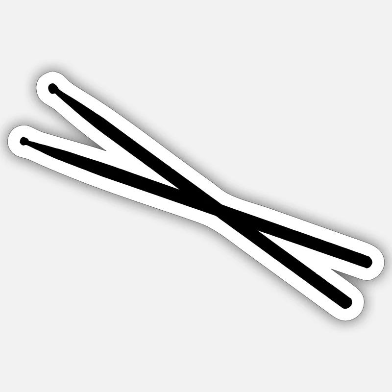 Drumsticks Sticker size S (10 x 10 cm)