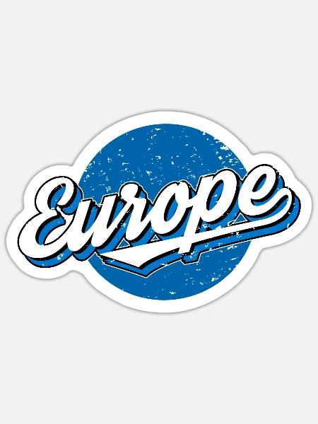 Europe - Sticker Größe S (10 x 10 cm) - Mattweiß