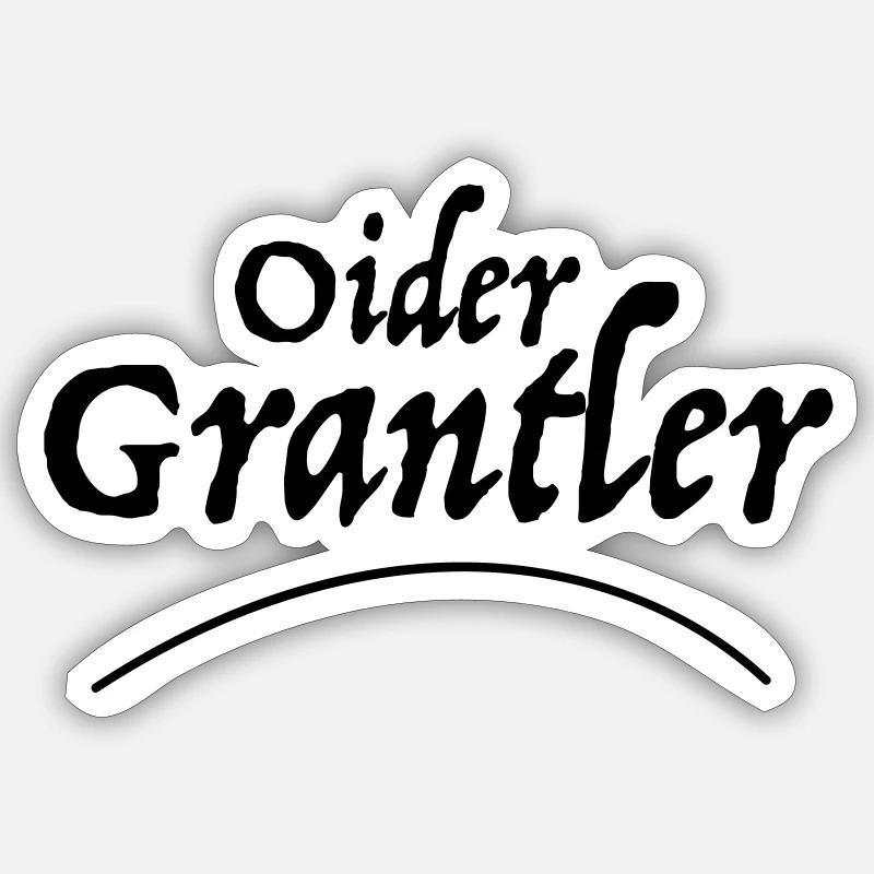 Oider Grantler v1 - Sticker taille S (10 x 10 cm) - blanc mat