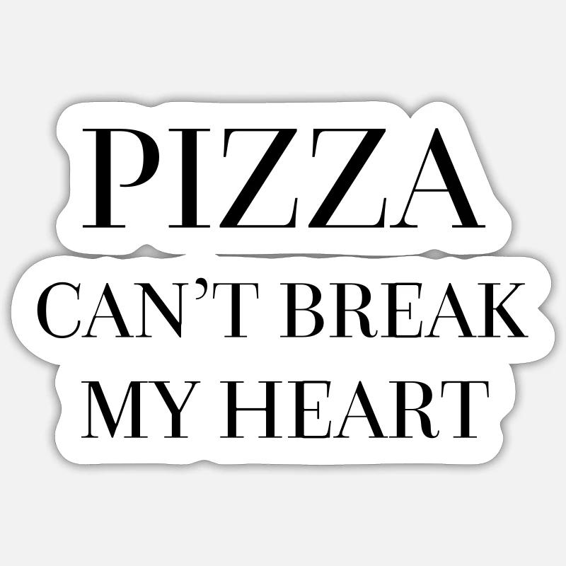 Pizza - Sticker size S (10 x 10 cm) - white matte