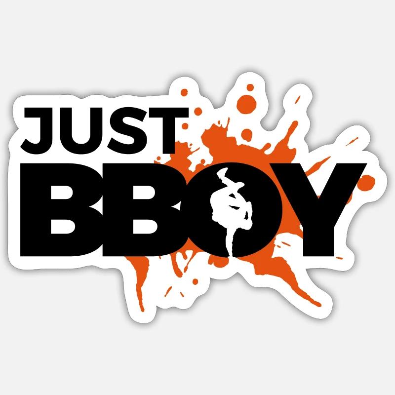 Breakdance Simply B-boy Break Dance Dance - Sticker size S (10 x 10 cm) - white matte
