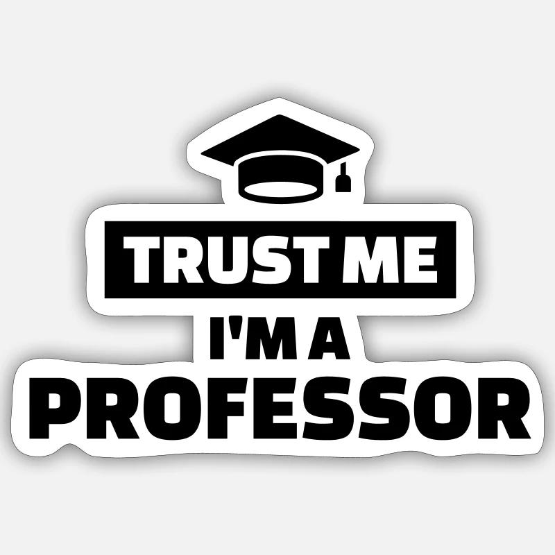 Professor Sticker Größe S (10 x 10 cm)