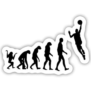 Basketball - Basket Ball - Game - Sport - Player - Sticker size S (10 x 10 cm) - white matte - Front
