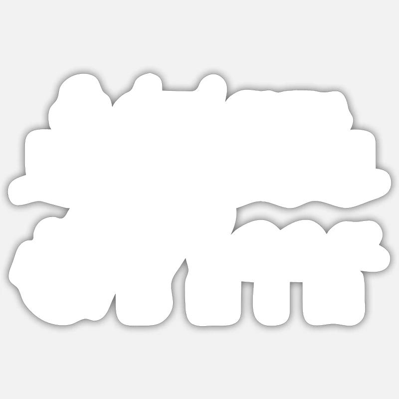 es darf gerne ein bisschen mehr sein Spruch ostsee - Sticker Größe S (10 x 10 cm) - Mattweiß