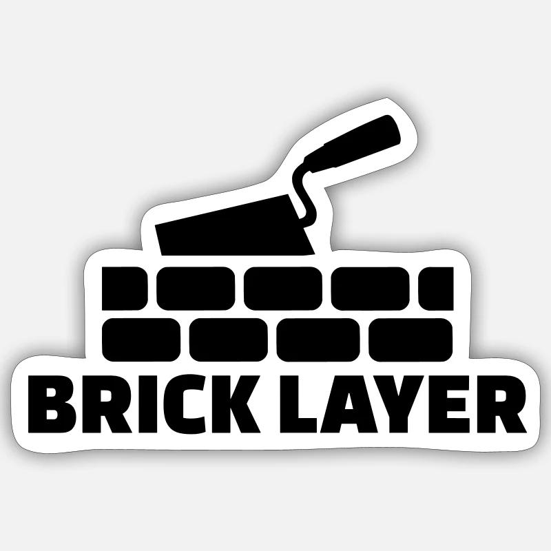 Brick layer Sticker size S (10 x 10 cm)