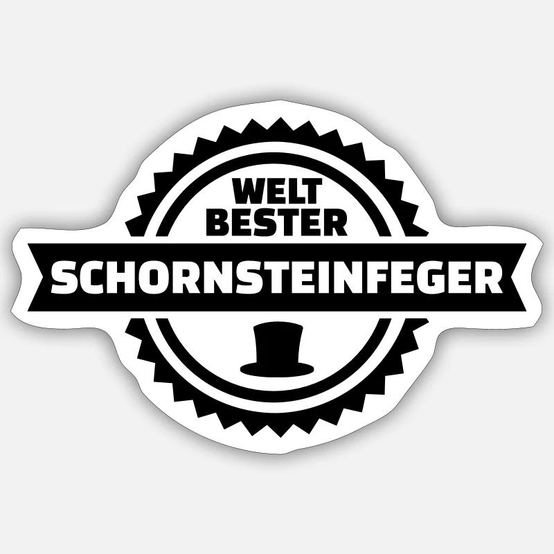 Schornsteinfeger Sticker Größe S (10 x 10 cm)