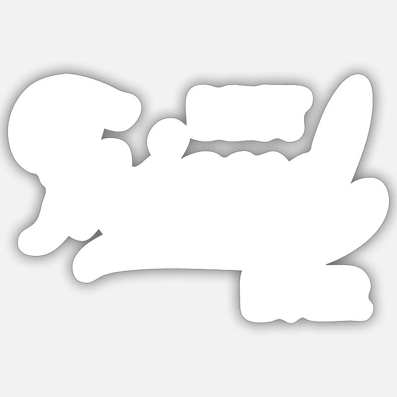 Ami - Sticker taille S (10 x 10 cm) - blanc mat