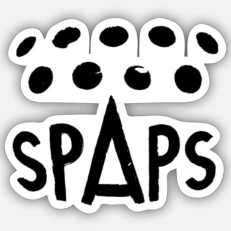 SpAps - Sticker Größe S (10 x 10 cm) - Mattweiß