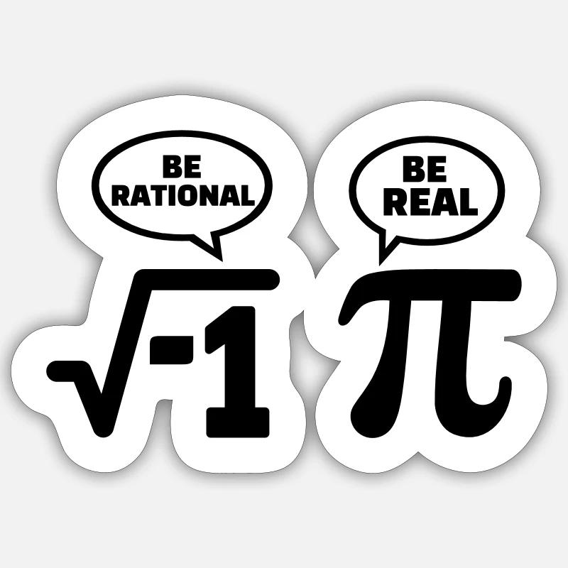 Mathe Nerd Sticker Größe S (10 x 10 cm)