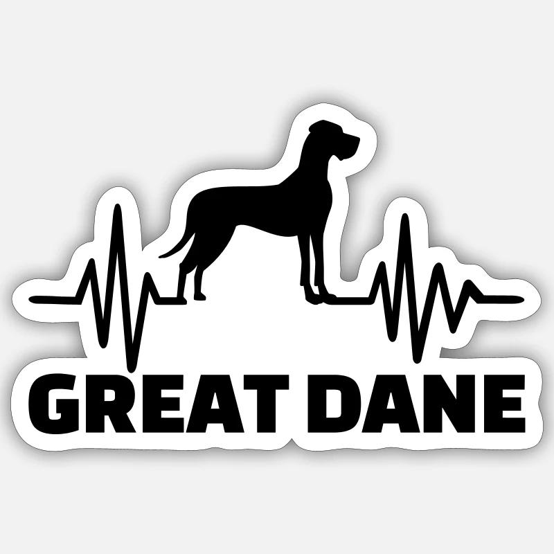 Great Dane Sticker size S (10 x 10 cm)