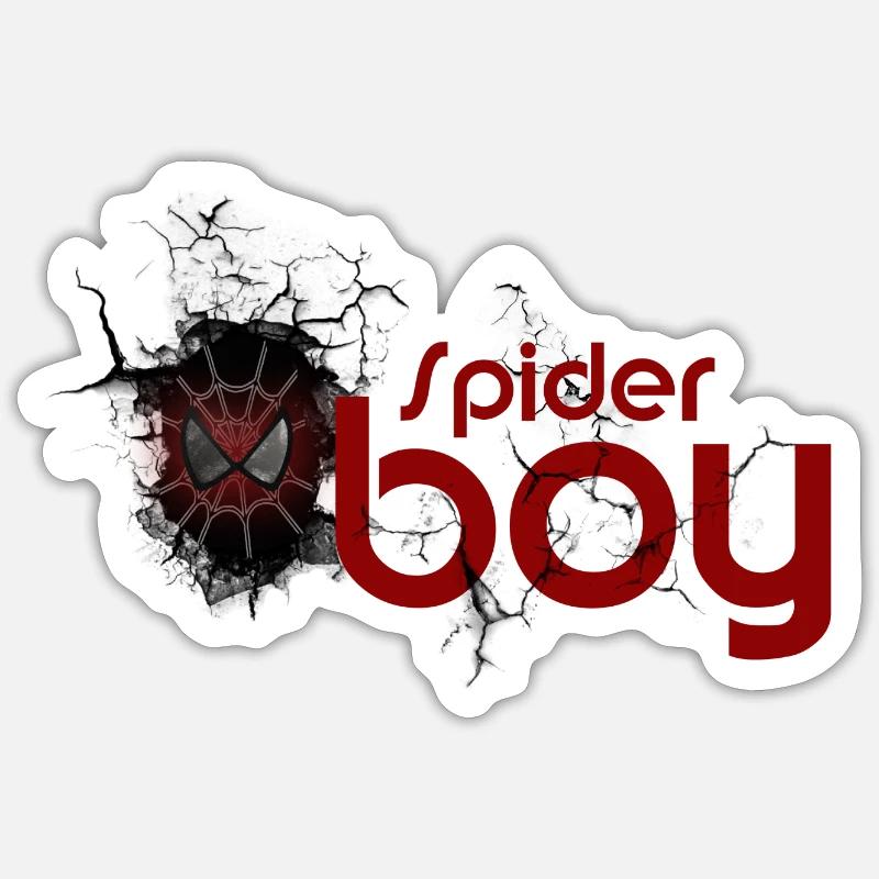 Arachnid Hero: Crimson Web Emblem - Sticker size S (10 x 10 cm) - white matte