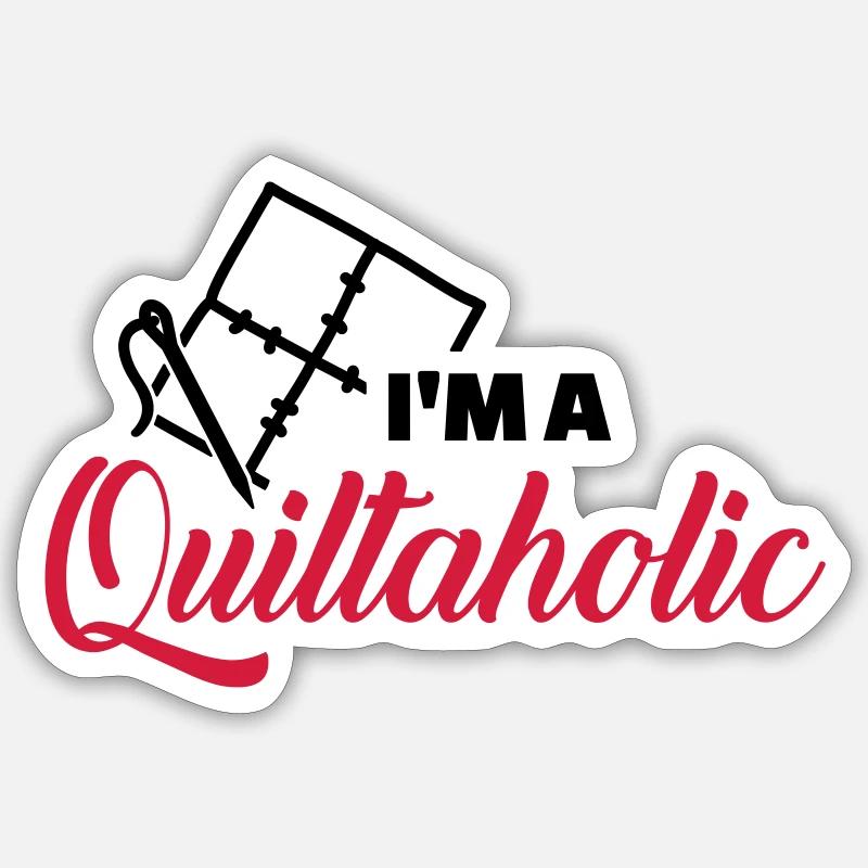 Patchwork - Sticker Größe S (10 x 10 cm) - Mattweiß