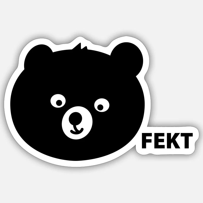 Perfect bear - Sticker size S (10 x 10 cm) - white matte