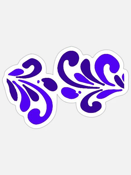 bluebembel - Sticker Größe S (10 x 10 cm) - Mattweiß