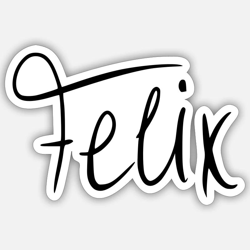 Felix - Sticker size S (10 x 10 cm) - white matte
