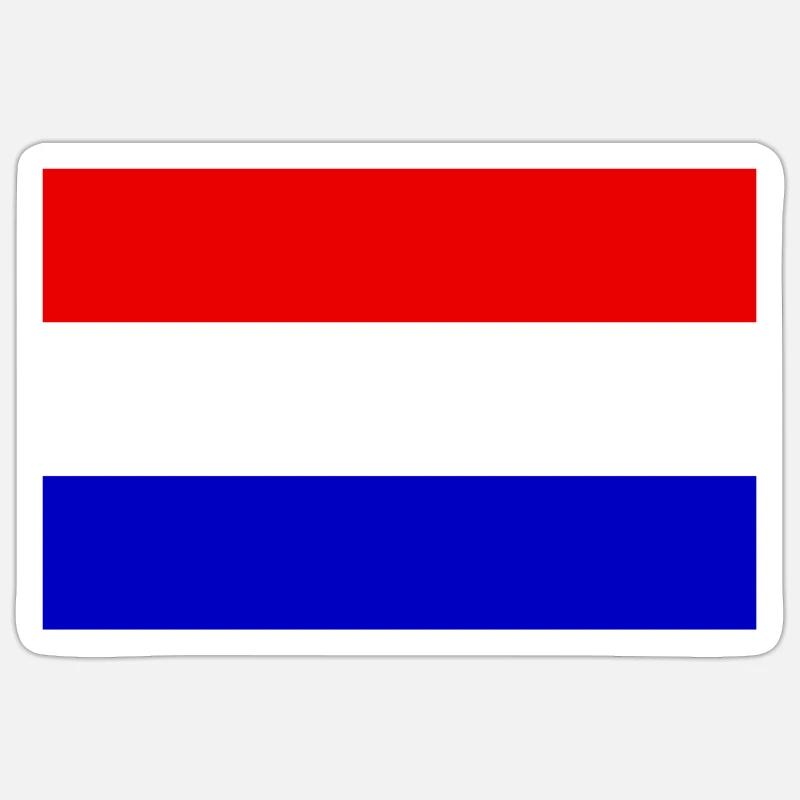 Drapeau hollandais Sticker taille S (10 x 10 cm)
