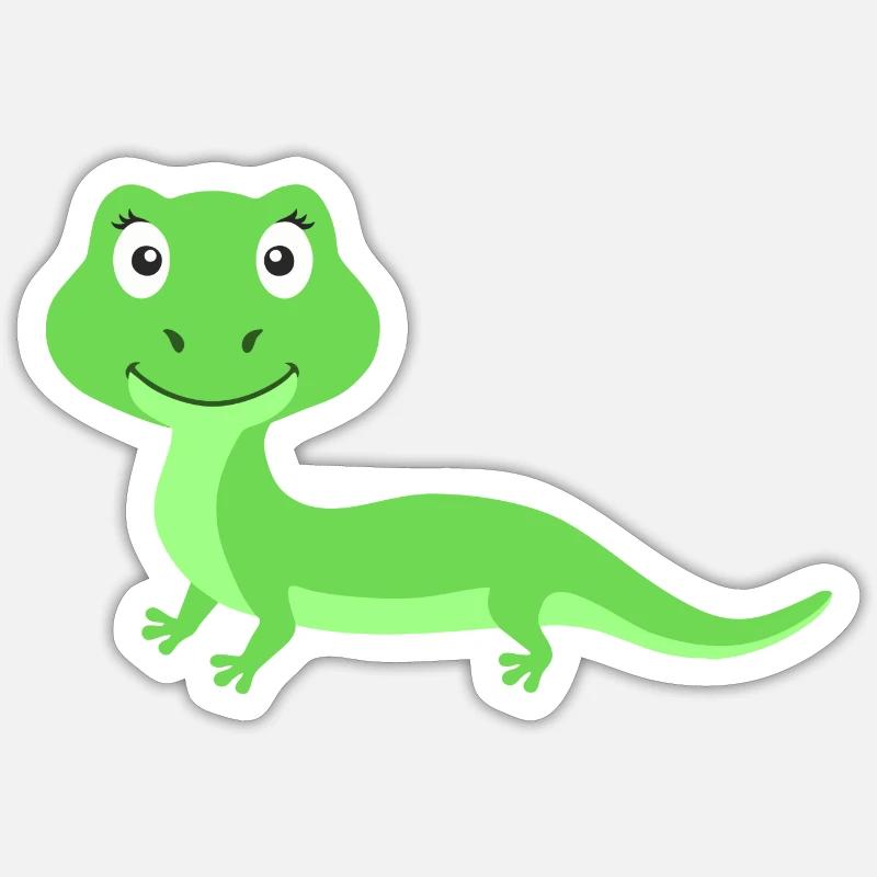 Eidechse Sticker Größe S (10 x 10 cm)