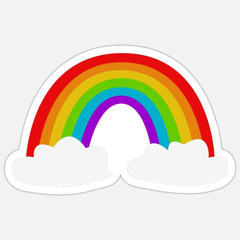 Rainbow Sticker size S (10 x 10 cm)