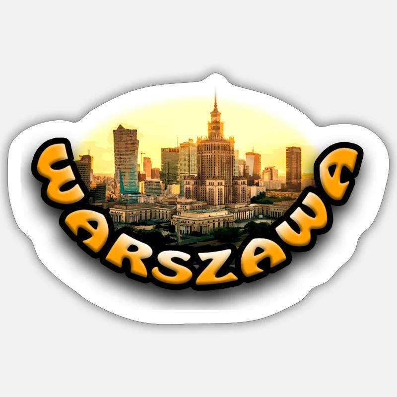 Varsovie Sticker taille S (10 x 10 cm)