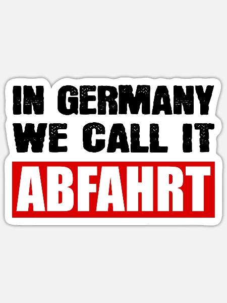 Techno Rave Abfahrt Party - Sticker Größe S (10 x 10 cm) - Mattweiß