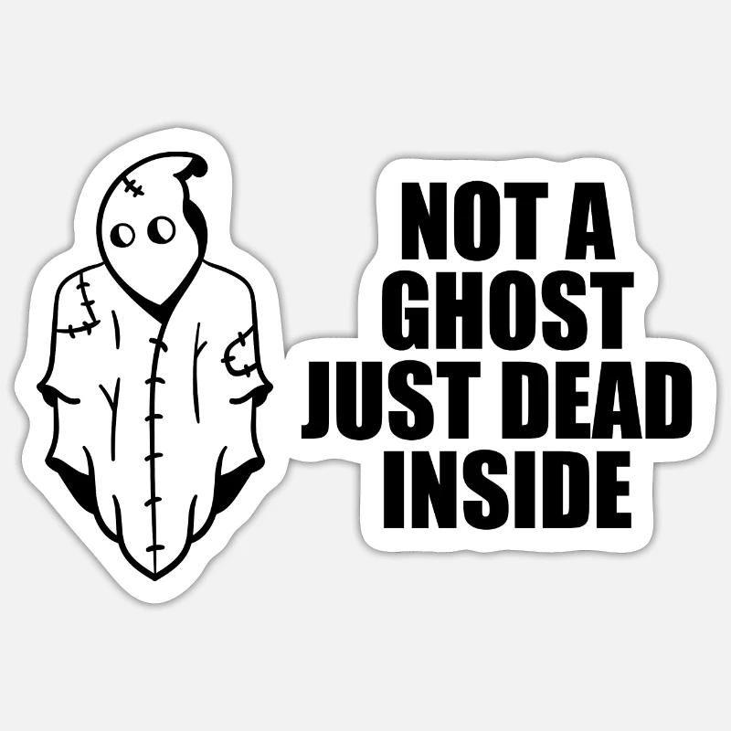 Non uno Spettro appena morto dentro Halloween Sticker formato S (10 x 10 cm)