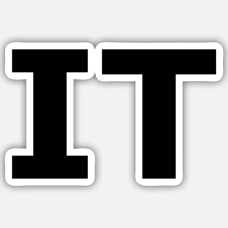 Conception ringard "IT" Sticker taille S (10 x 10 cm)