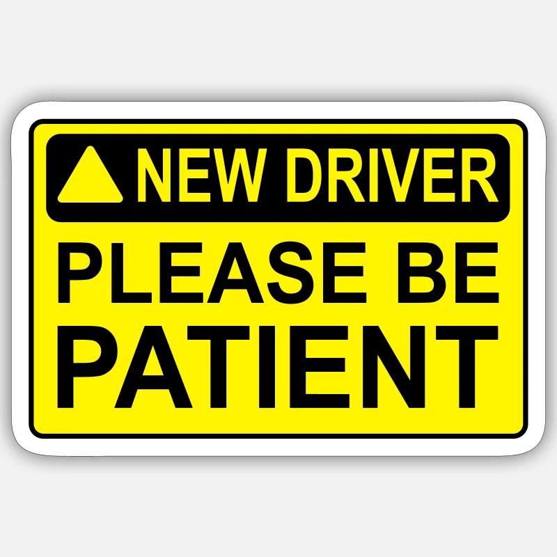 NEWDRIVER2 - Sticker taille S (10 x 10 cm) - blanc mat