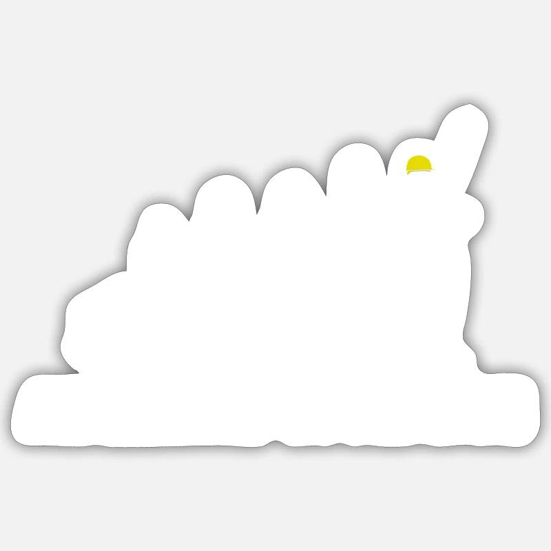 Architecte Evolution - Sticker taille S (10 x 10 cm) - blanc mat