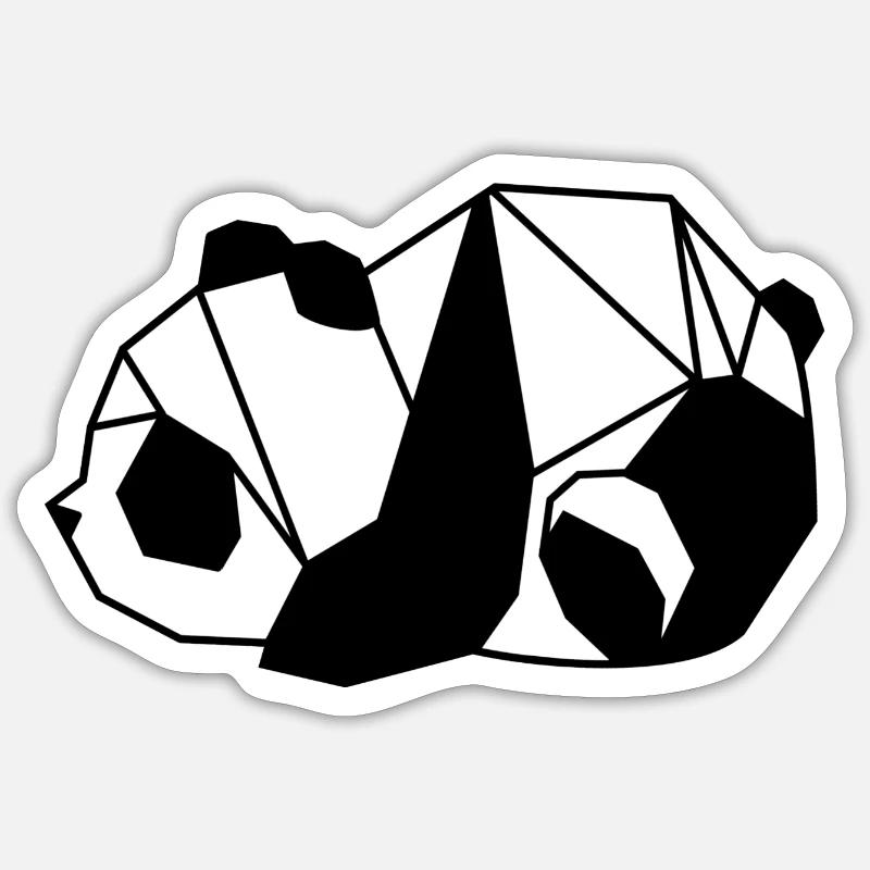 Panda lying down Sticker size S (10 x 10 cm)