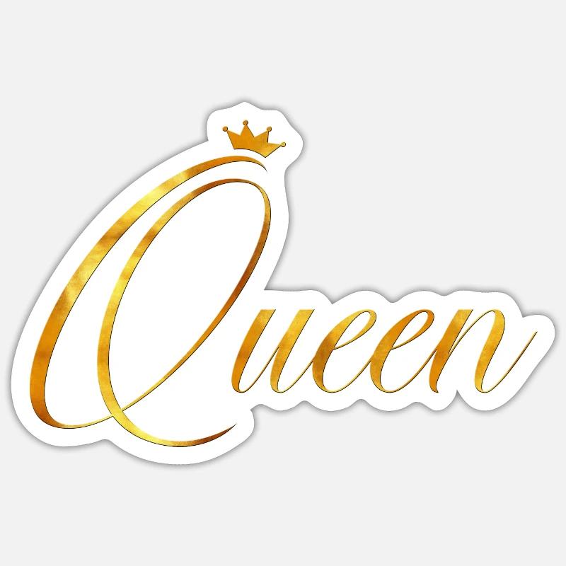 Reine - Sticker taille S (10 x 10 cm) - blanc mat