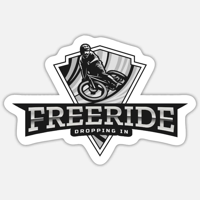 Freeride VTT Sticker taille S (10 x 10 cm)