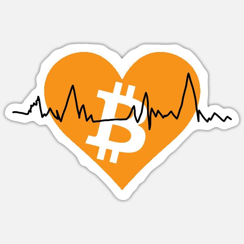 Bitcoin pulse Sticker size S (10 x 10 cm)