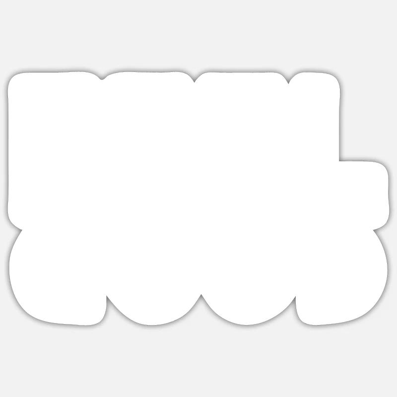 Feel Good - Sticker taille S (10 x 10 cm) - blanc mat