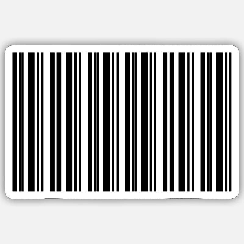 Conception de technologies informatiques pour nerds de code-barres - Sticker taille S (10 x 10 cm) - blanc mat