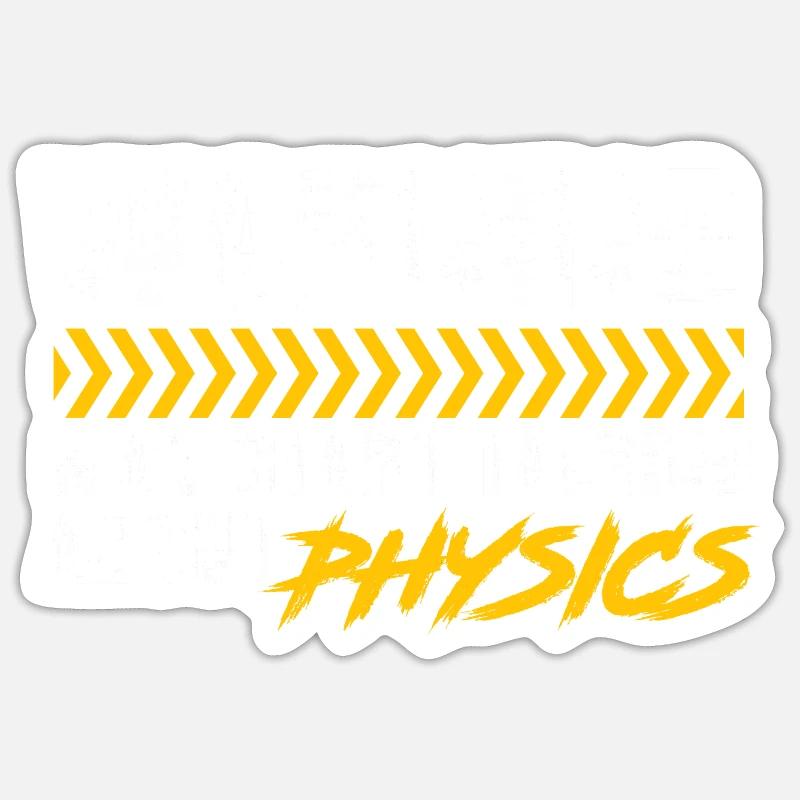 Physicist physical science - Sticker size S (10 x 10 cm) - white matte