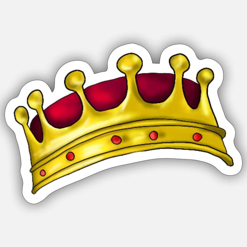 Krone Sticker Größe S (10 x 10 cm)