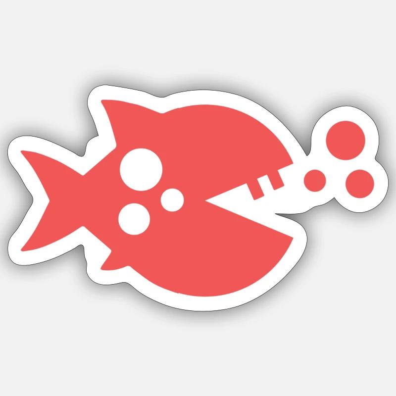Percy - Sticker Größe S (10 x 10 cm) - Mattweiß