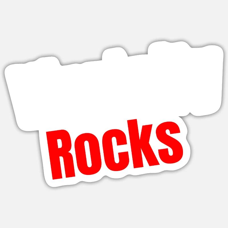 virginity rocks - Sticker Größe S (10 x 10 cm) - Mattweiß
