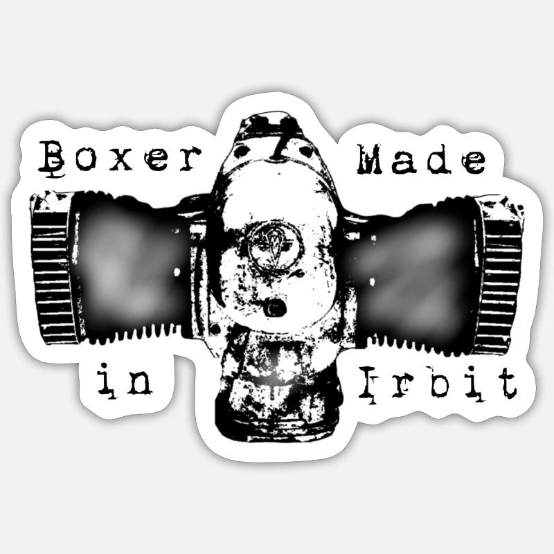 Boxermotor Dnepr, Ural. Irbit Manufactur Sticker Größe S (10 x 10 cm)