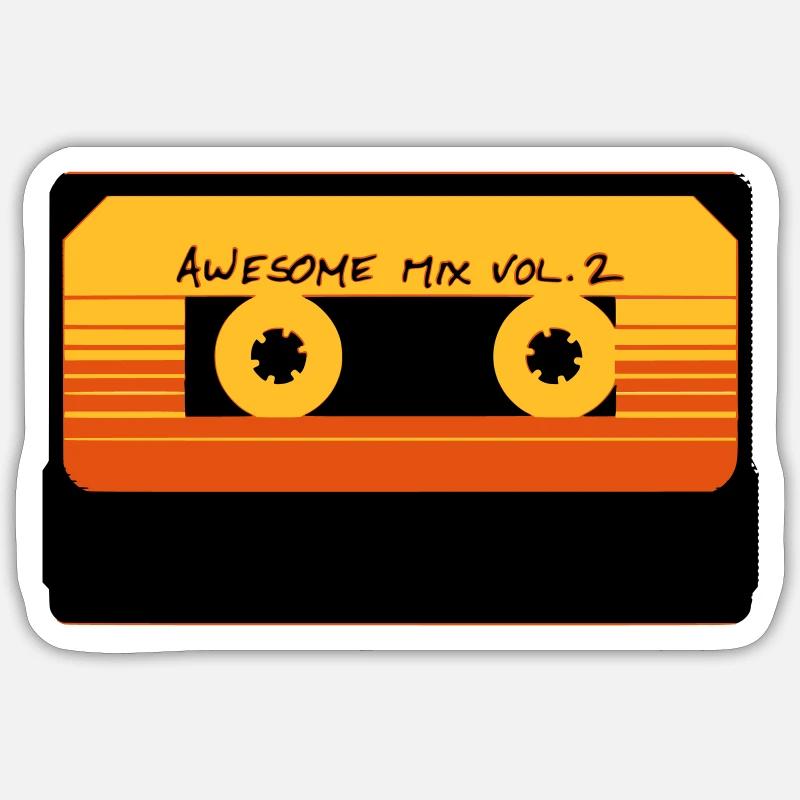 AWESOME MIX Vol. 2 - Sticker Größe S (10 x 10 cm) - Mattweiß