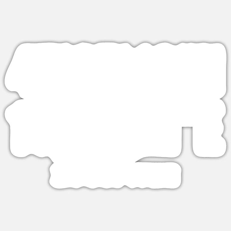 Coordonnées Zugspitze - Sticker taille S (10 x 10 cm) - blanc mat