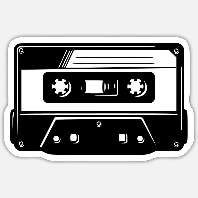 Kassette Sticker Größe S (10 x 10 cm)