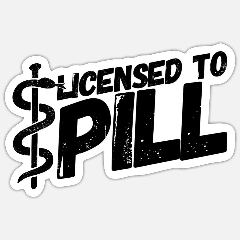 Pharmacist Pharmacist Pharmacist Pharmacist - Sticker size S (10 x 10 cm) - white matte