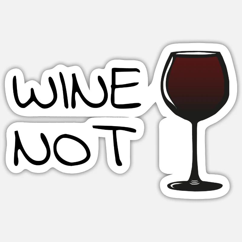 vin pas Sticker taille S (10 x 10 cm)