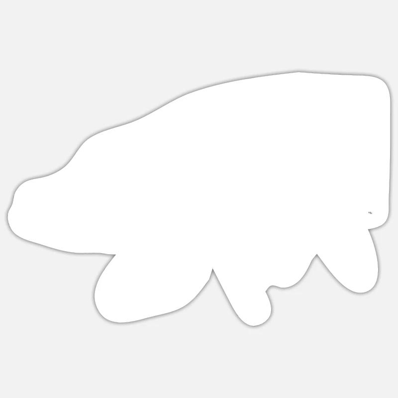 Pike - Sticker size S (10 x 10 cm) - white matte