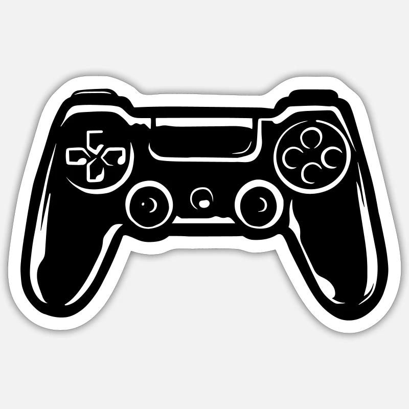 Chemise Game Over Gambler - Sticker taille S (10 x 10 cm) - blanc mat