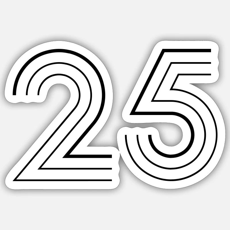 25 Sticker Größe S (10 x 10 cm)